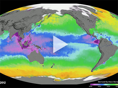 Global map of sea surface density