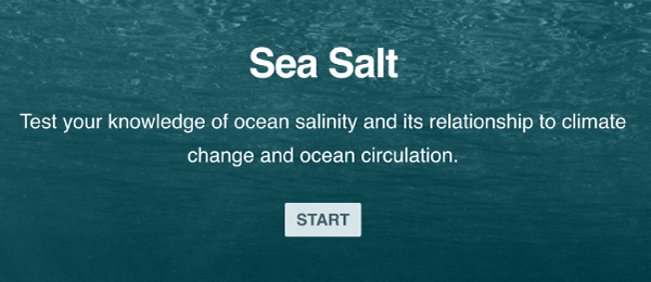 Sea salt quiz cover page