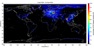 SMAP RFI percent, April 2024
