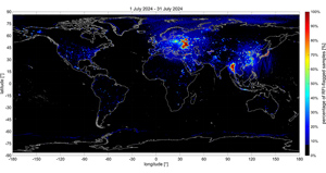 SMAP RFI percent, July 2024