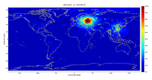 SMAP RFI percent, February 2025