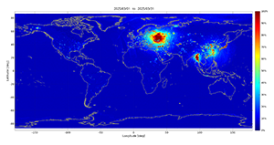 SMAP RFI percent, March 2025