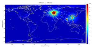 SMAP RFI percent, April 2025
