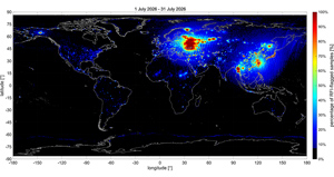 SMAP RFI percent, July 2026