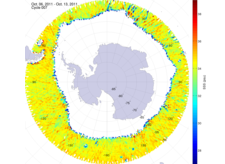 Sea surface salinity in the southern hemisphere