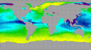 Sea surface density, September 2012