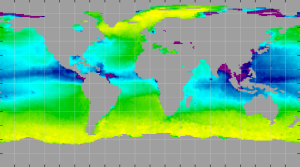 Sea surface density, September 2013