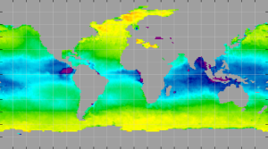Sea surface density, March 2014