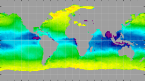 Sea surface density, April 2014