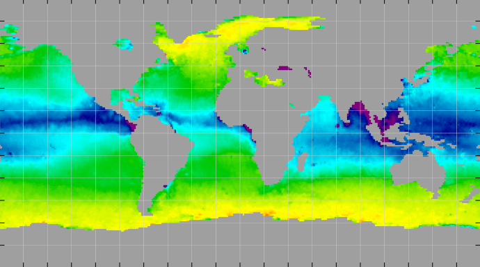 Monthly composite map of sea surface density, November 2014.