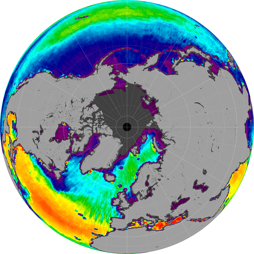Monthly composite map of sea surface salinity, August 2013.