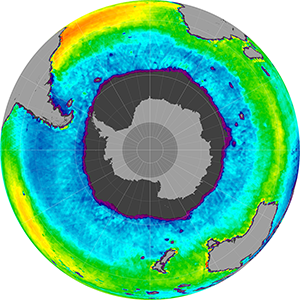 Sea surface salinity in the Southern Hemisphere, November 2013