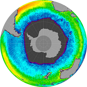 Sea surface salinity in the Southern Hemisphere, September 2013
