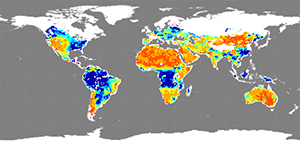 Soil moisture, March 2015
