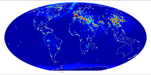 Global radiometer percent RFI, October 2013