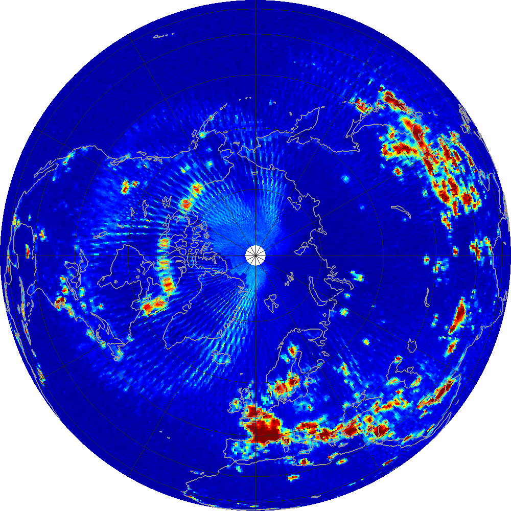 Monthly radiometer RFI at 1.413 GHz, September 2013.