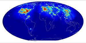 Global scatterometer percent RFI, November 2014