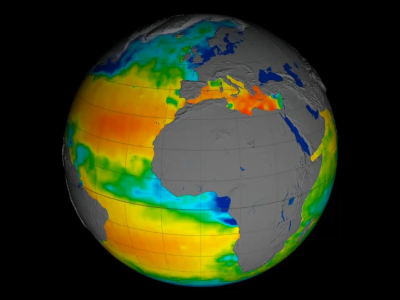 Global view of sea surface salinity