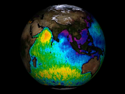 Global view of sea surface salinity